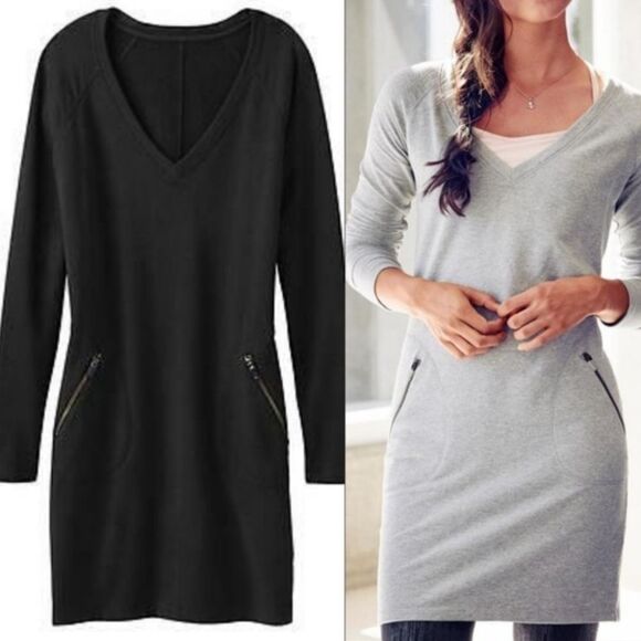 Athleta Enchanted Dress discontinued  size med cotton blend comfortable stretch - Picture 1 of 11